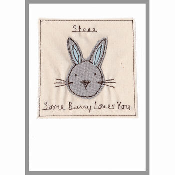 Personalised Bunny Rabbit Anniversary Card, 3 of 12