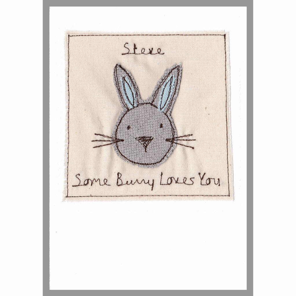 Personalised Bunny Rabbit Anniversary Or Love Card By milly and pip ...