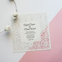 Floral Lace Wedding Invitation, thumbnail 3 of 4