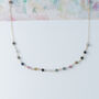 Dainty Tourmaline Chain Necklace, thumbnail 6 of 12