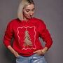 Christmas Tree Bow Sweatshirt, thumbnail 5 of 8