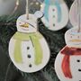Snowman Christmas Tree Decorations, thumbnail 2 of 7