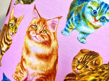 Crazy Cat Lady Designer Cats Lampshade, 9 of 10