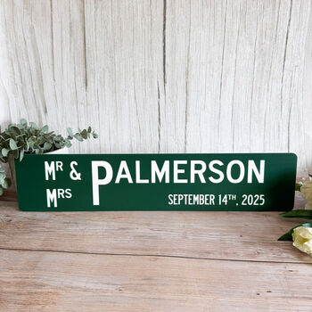 Personalised Wedding Road Sign America, 3 of 4