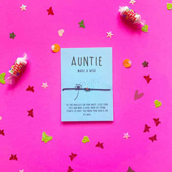 Auntie Dandelion Make A Wish Card And Bracelet, 2 of 6
