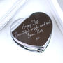 Personalised Name Heart Shaped Compact Mirror, thumbnail 4 of 7
