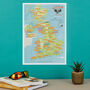 Personalised Scratch Off UK Mountain Bike Trails Print, thumbnail 1 of 9