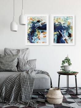 Abstract Wall Art Print Set From Original Painting, 5 of 12