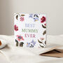 Illustrated Florals Personalised Mother's Day Card, thumbnail 2 of 2
