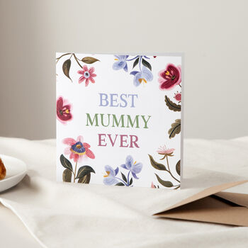Illustrated Florals Personalised Mother's Day Card, 2 of 2