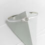 Personalised Sterling Silver Large Wrist Bangle, thumbnail 2 of 8