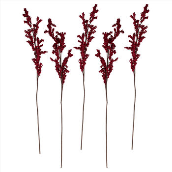 Red Berry Stems Christmas Foliage, 3 of 3