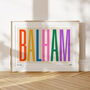 Balham Typographic Print, thumbnail 3 of 7