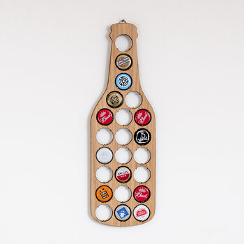 Beer Cap Beer Bottle Shape Wall Hanger, 5 of 7