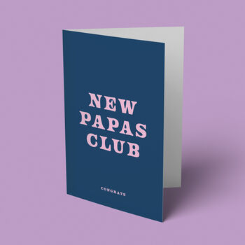 'New Papas Club' New Baby Card, 7 of 7