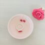 Porcelain Pink Ring / Trinket Dish, thumbnail 1 of 4