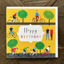 Cycling Happy Birthday Card, thumbnail 3 of 4