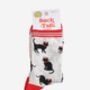 Women's Bamboo Socks Christmas Black Cats, thumbnail 5 of 5