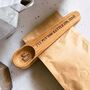 Solid Oak Personalised Coffee Scoop Bag Clip, thumbnail 2 of 10