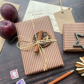 Burgundy Stripe Paper Fibre, 8 of 9