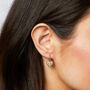 Gold Plated Sterling Silver Woven Heart Hoop Earrings, thumbnail 1 of 6