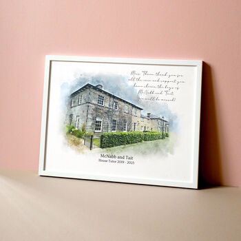 Personalised Watercolour Retirement Gift, 4 of 10