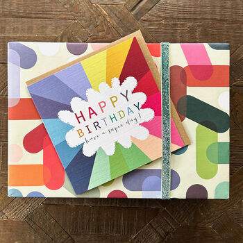 Colourful Happy Birthday Card, 3 of 5