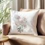 Personalised Birth Flower Cushion | Birthday Gift For Her, thumbnail 3 of 8