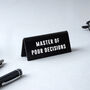 It's A Sign 'Master Of Pour Decisions' Black Desk Sign, thumbnail 1 of 2