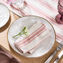 Set Of Four Briarwood Striped Cotton Napkins, thumbnail 1 of 2