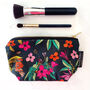 Washable Makeup Bag Colourful Floral Cherry Blossom, thumbnail 1 of 10