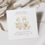 Personalised Family Of Four Geese Card New Baby Card, thumbnail 1 of 3
