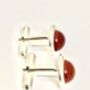 Silver And Carnelian Cufflinks, thumbnail 2 of 4