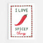 I Love Spicey Things Print, thumbnail 7 of 7