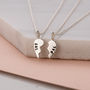 Personalised Piece Of My Heart Necklace Set, thumbnail 4 of 5