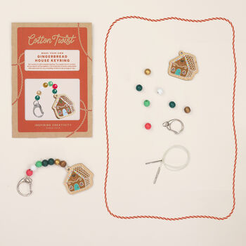Make Your Own Gingerbread House Keyring, 5 of 5