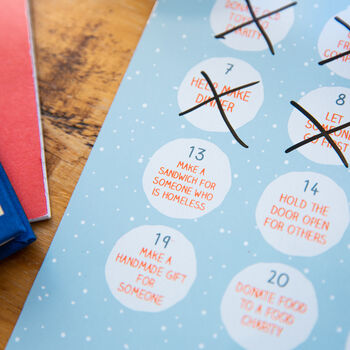 Personalised Kids Kindness Reusable Advent Calendar, 6 of 10