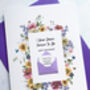 Personalised Floral Forever To Go Anniversary Card, thumbnail 3 of 7