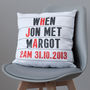 Personalised Cinema Marquee Cotton / Faux Suede Cushion, thumbnail 2 of 11