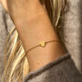 Dainty Heart Bracelet With Birthstone, thumbnail 11 of 12
