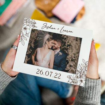 Personalised Wedding Couples Picture Frame, 10 of 10