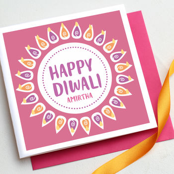 Personalised Happy Diwali Card, 2 of 2