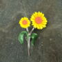 Sunflower Classic Yellow Flower Brooch, thumbnail 1 of 5