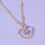 Shot Through The Heart And Birthstone Valentines Necklace, thumbnail 3 of 9
