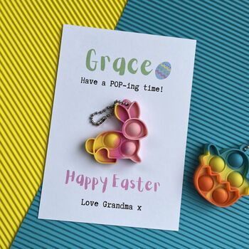 Easter Card And Fidget Pop Keyring, 2 of 6