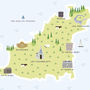 Map Of Guernsey Print, thumbnail 2 of 2