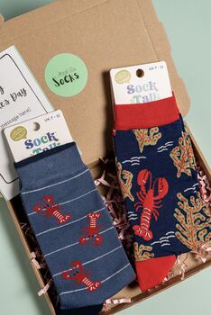 Lobster Valentines Letterbox Giftbox For Him, 2 of 5