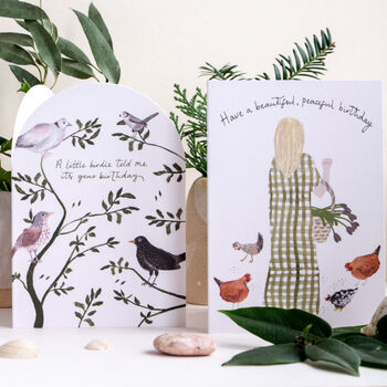 Garden Birds Birthday Card For Bird Lover, 4 of 4
