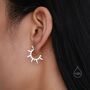 Sun Burst Hoop Earrings, thumbnail 1 of 10