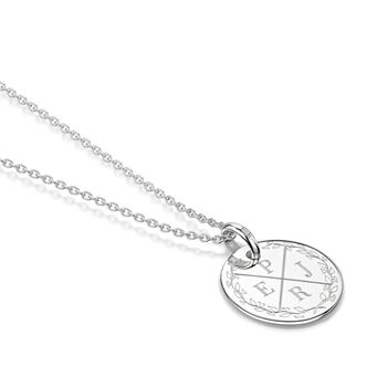 Personalised Wreath Necklace Sterling Silver, 7 of 12